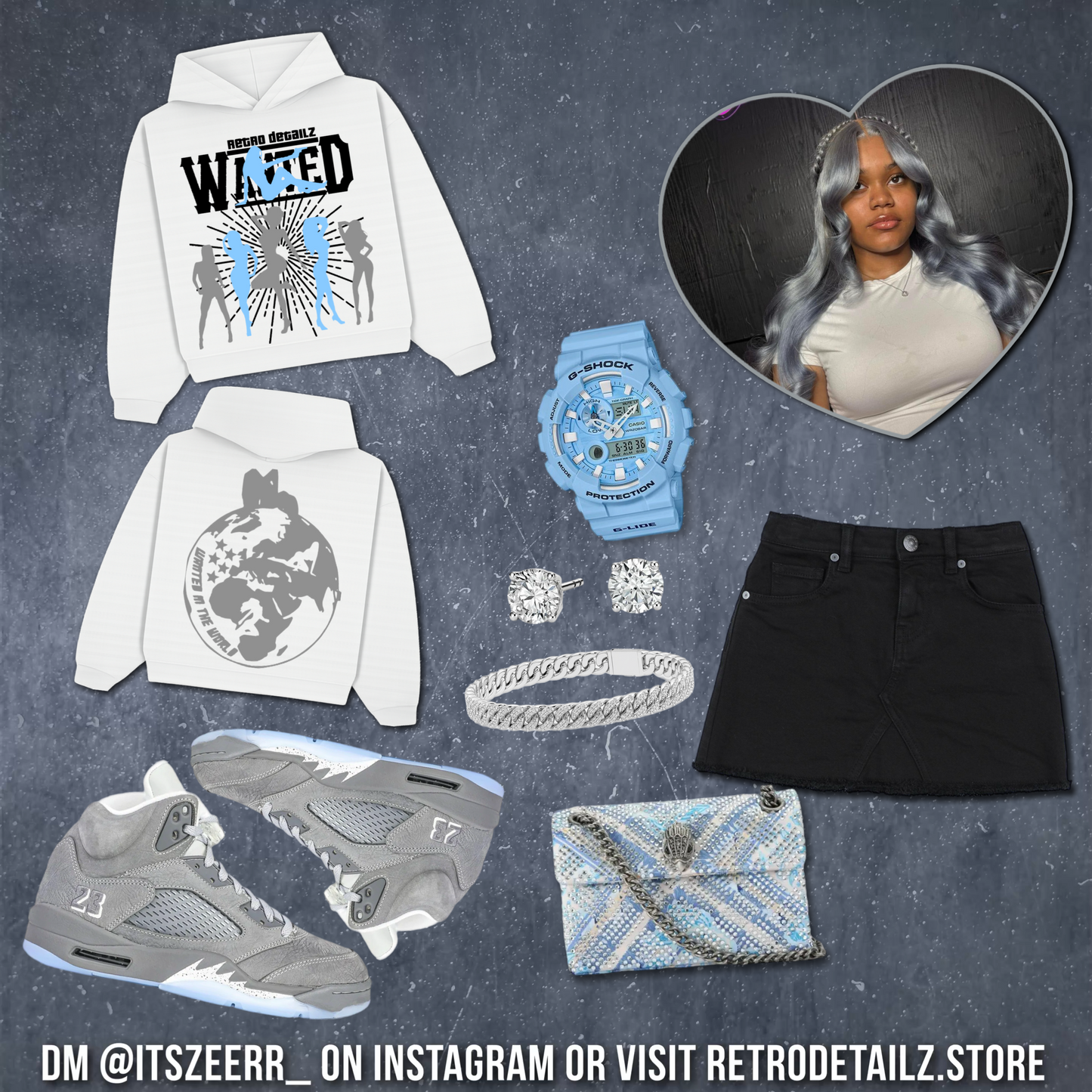 WOLF GREY - Wanted Hoodie