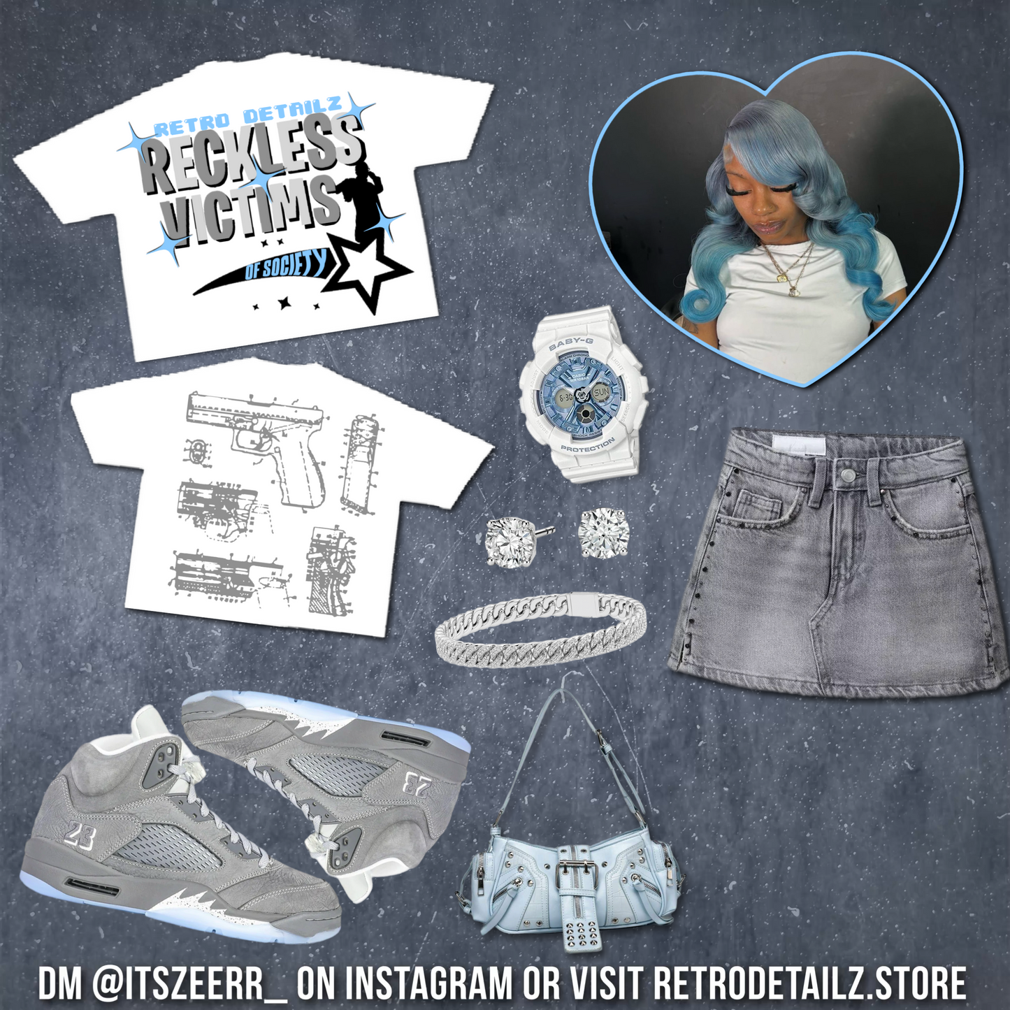 Wolf Grey - Reckless Victims Tee